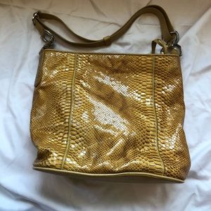 Brighton Faux Snakeskin Bag with adjustable strap